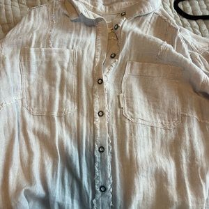 Free people linen button down
